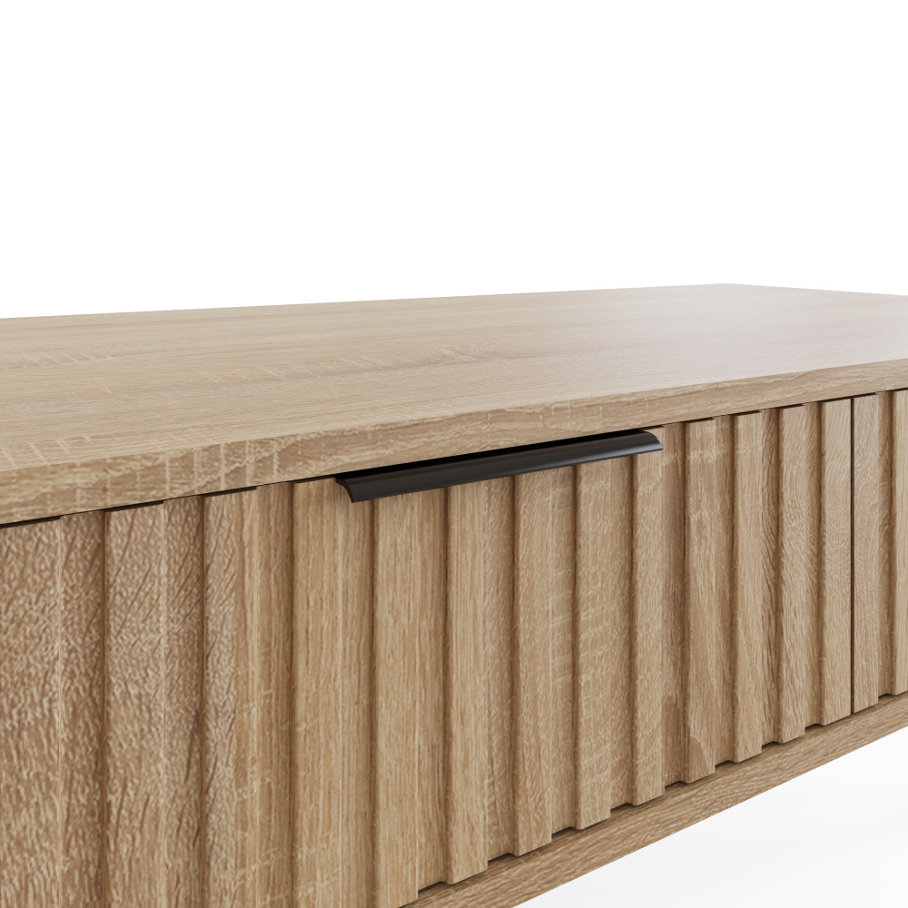 Calista 2 Drawer Coffee Table | Oak Finish