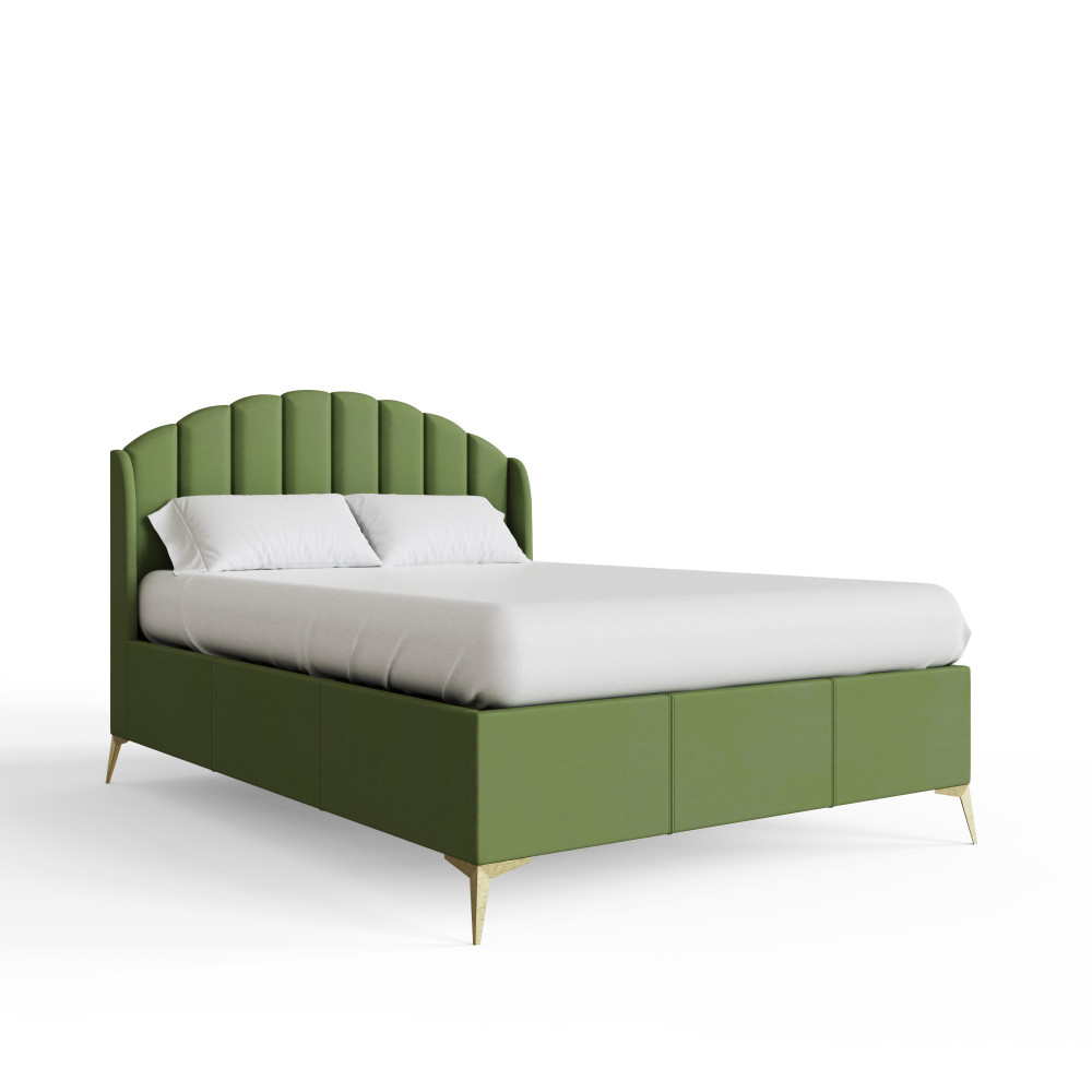 Haikou Green 4'6 Double End Lift Ottoman Storage Bed