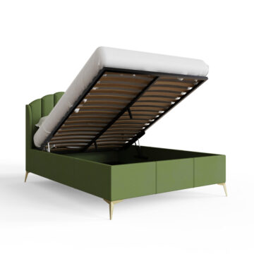 Haikou Green 4’6 Double End Lift Ottoman Storage Bed