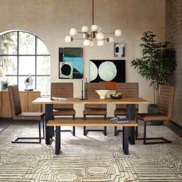 Julianos 140cm Fixed Dining Table - Oak | Assembly Required