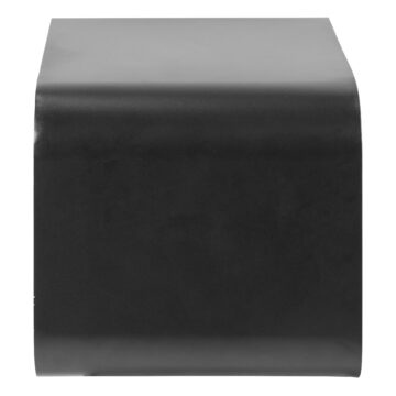 Joliet Black 1 Drawer Wallmounted Rounded Bedside Table | Bamboo Finish