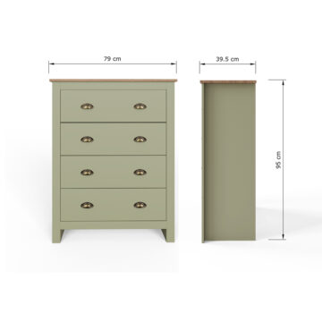 Fife Green 3 Piece Bedroom Set
