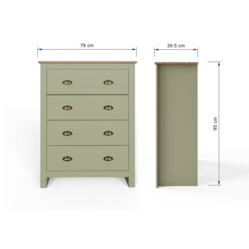 Fife Green 4 Piece Bedroom Set