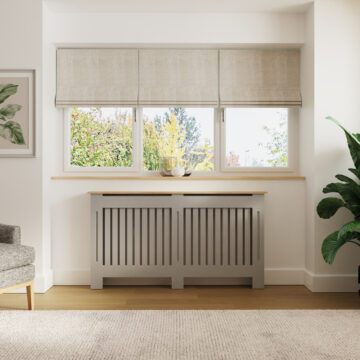 Shortfast Grey Radiator Cover Large