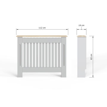 Shortfast Grey Radiator Cover Medium