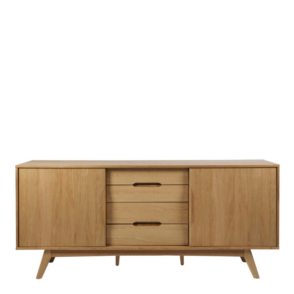 Martel 2 Door 4 Drawers Sideboard in Oak