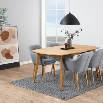 Martel Oak Extending Dining Table