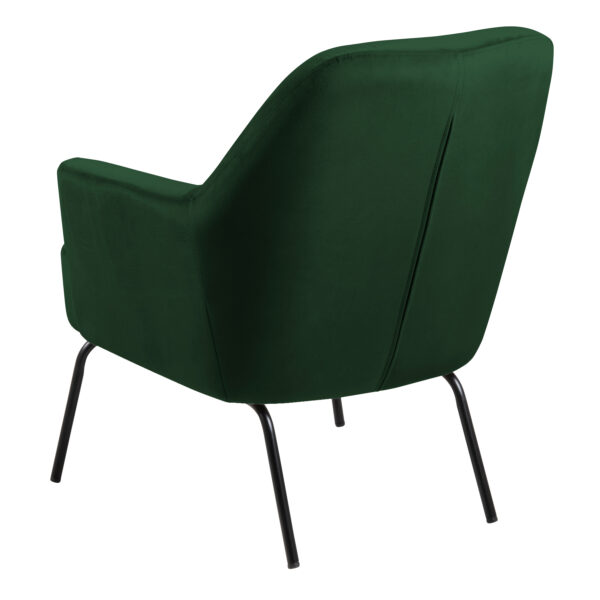 Melissa Lounge Chair in Forest Green | Assembly Required