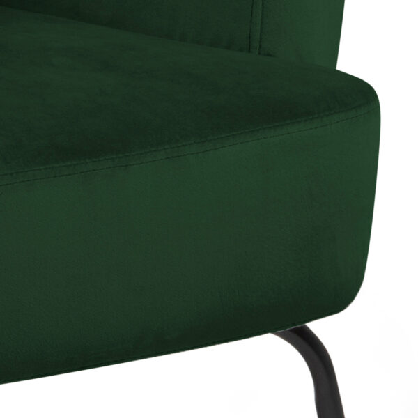 Melissa Lounge Chair in Forest Green | Assembly Required