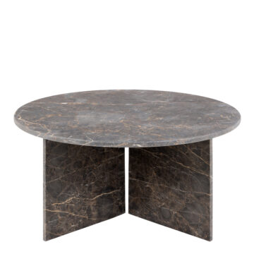 Morgan Round Coffee Table in Marron Marble