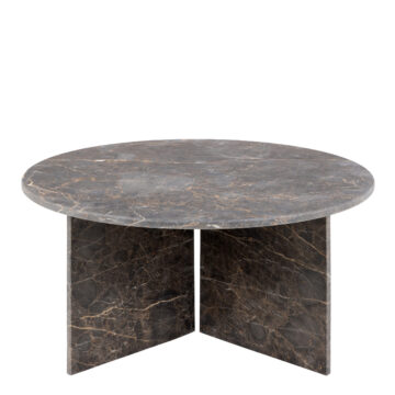 Morgan Round Coffee Table in Marron Marble