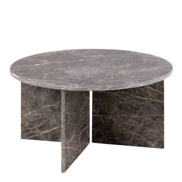Morgan Round Coffee Table in Marron Marble