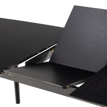 Mount Black Rectangular Dining Table
