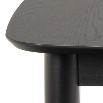 Mount Black Rectangular Dining Table
