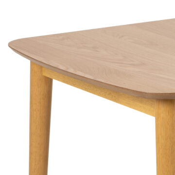 Mount Rectangular Dining Table | Oak Finish