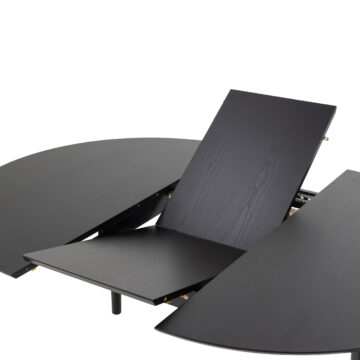 Mount Black Round Dining Table
