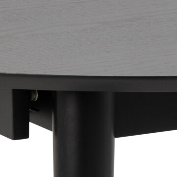 Mount Black Round Dining Table