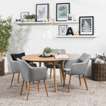 Nagano Oak Round Dining Table