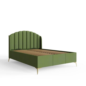 Haikou Green 5′ King Size End Lift Ottoman Storage Bed