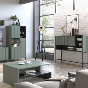 Rivendell Bar Table 1 Flap in Green/Grey