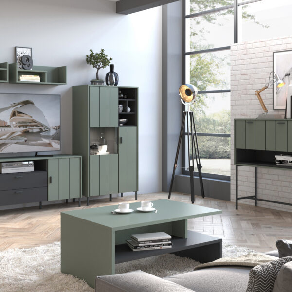 Rivendell Coffee Table in Green/Grey | Assembly Required