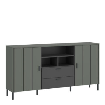 Rivendell Sideboard 2 Door 2 Drawer in Green/Grey