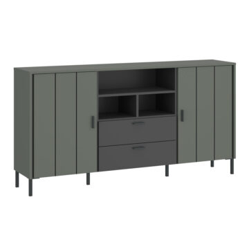 Rivendell Sideboard 2 Door 2 Drawer in Green/Grey