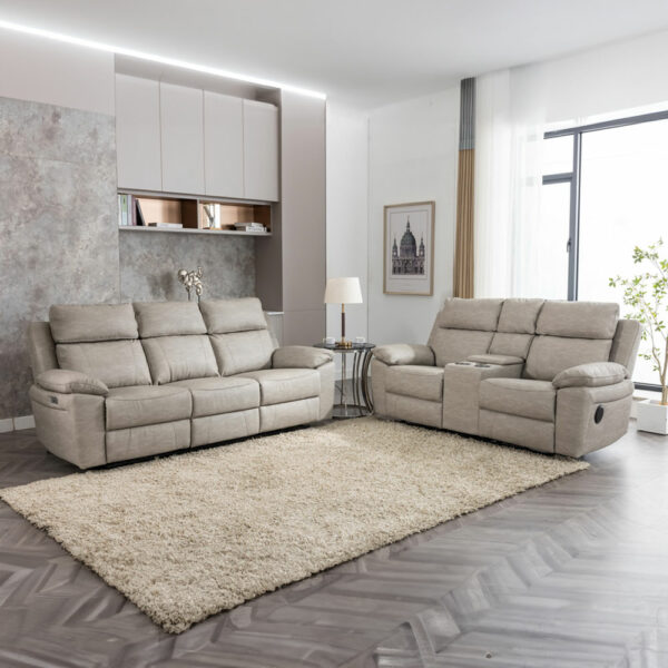 Thor 3+2 Suite - Silver Grey | Fully Assembled