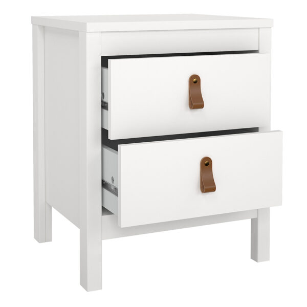 Chest and 2 Door Wardrobe in White