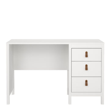 Seville Desk 3 drawers White