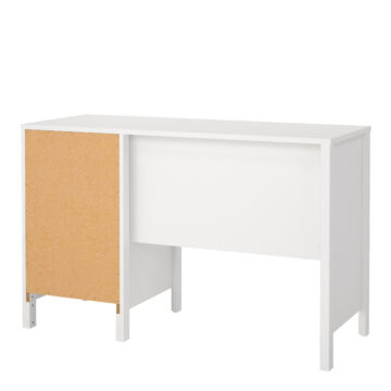 Seville White 3 Drawer Desk