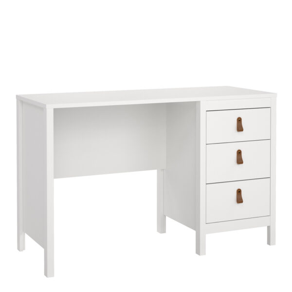 Seville Desk 3 drawers White