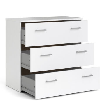 Space 3 Piece Bedroom Set | White