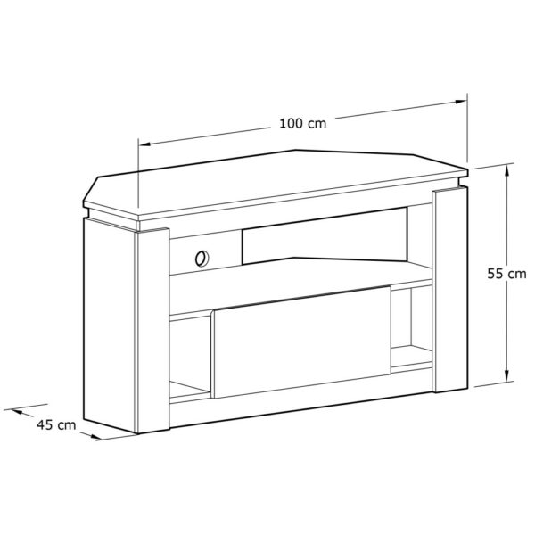 Valley Oak Corner TV Unit |
