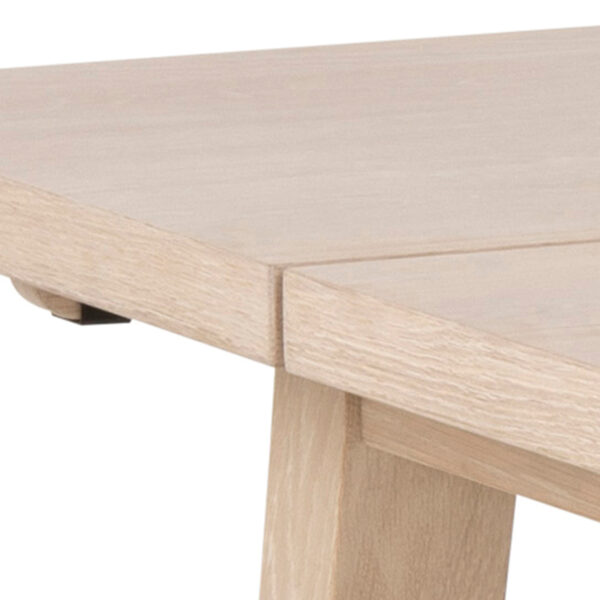 Whistler Rectanglar Dining Table in White Oak | Assembly Required