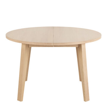 Whistler Round Dining Table in White Oak