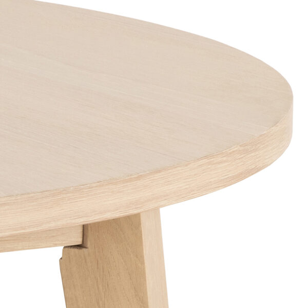 Whistler Round Dining Table in White Oak | Assembly Required