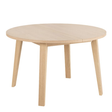 Whistler Round Dining Table in White Oak