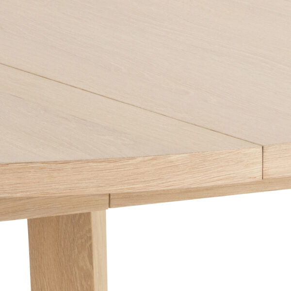Whistler Round Dining Table in White Oak | Assembly Required