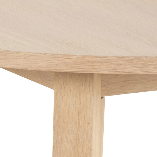 Whistler Round Dining Table in White Oak | Assembly Required