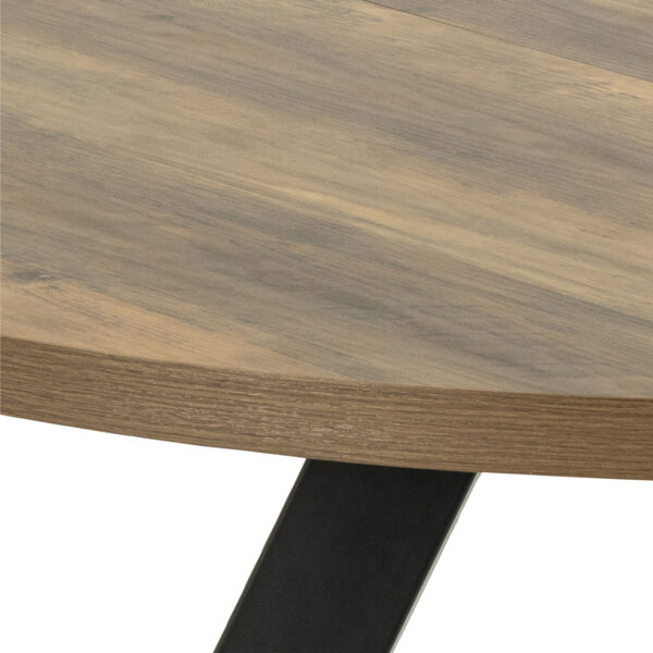 Zalida Round Dining Table in Oak | Assembly Required