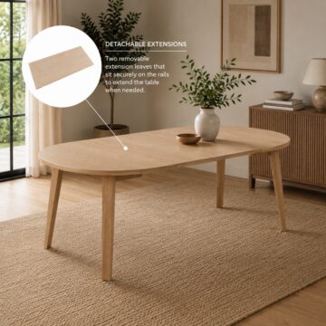 Whistler White Oak Extension Leaf for Whistler Dining Table