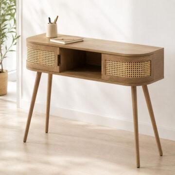 Nouvelle Rattan Console Table