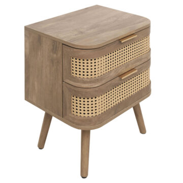 Nouvelle 2 Drawer Bedside Table