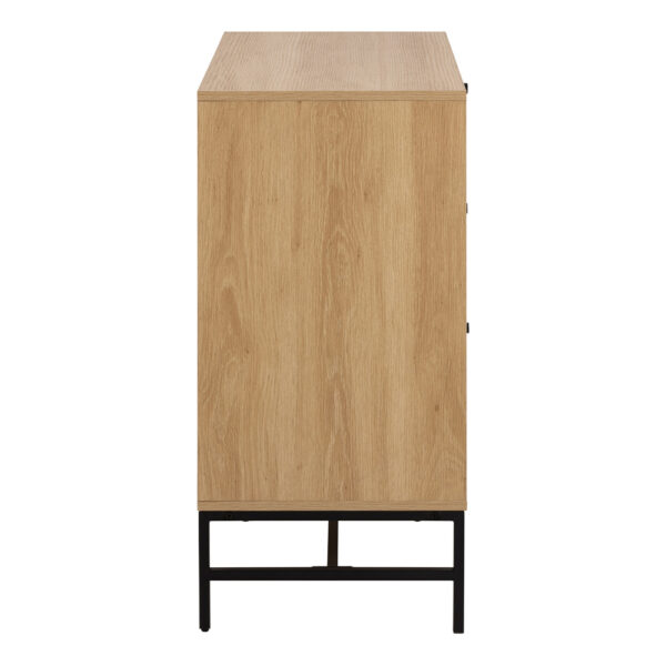 Liberty Chest of 3 Drawers in Oak/Black Legs | Assembly Required