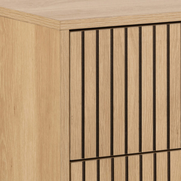 Liberty Chest of 3 Drawers in Oak/Black Legs | Assembly Required
