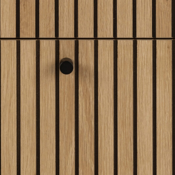 Liberty Chest of 3 Drawers in Oak/Black Legs | Assembly Required