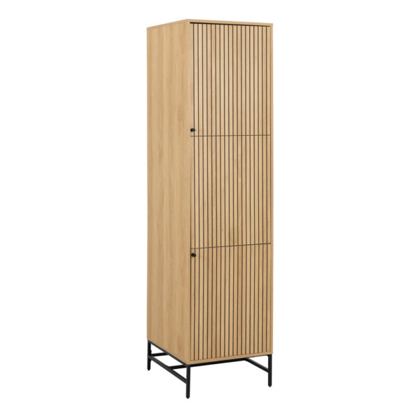 Liberty Wardrobe 2 Doors in Oak/Black Legs | Assembly Required