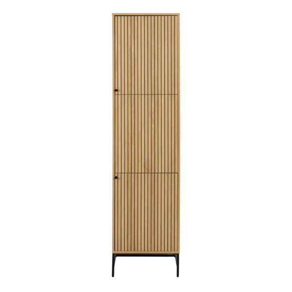 Liberty Wardrobe 2 Doors in Oak/Black Legs | Assembly Required