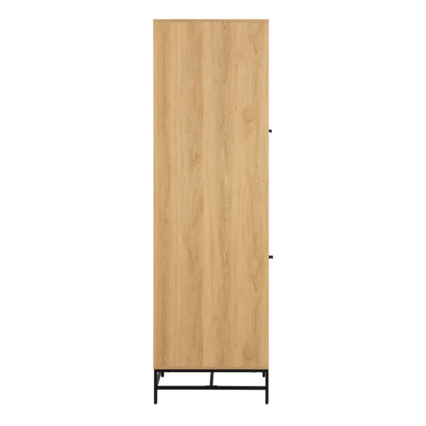 Liberty Wardrobe 2 Doors in Oak/Black Legs | Assembly Required
